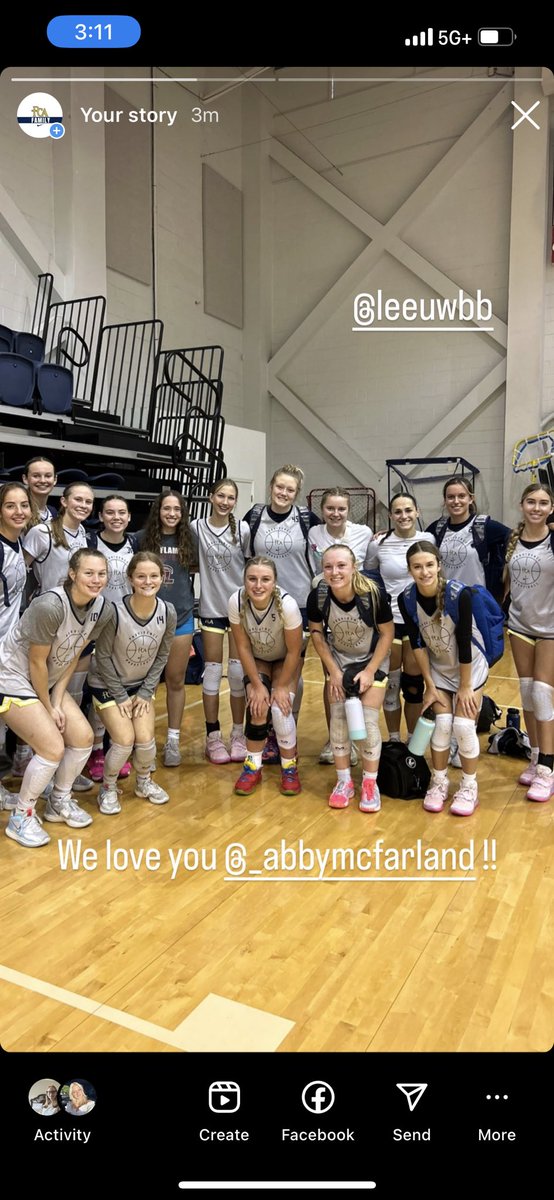 Great team camp at <a href="/LeeUWBB/">Lee Women's Basketball</a> with the bonus of getting  to see two more of our girls! <a href="/_abbymc22/">Abby McFarland</a> <a href="/MiaAlexander2/">Mia Alexander💫</a>