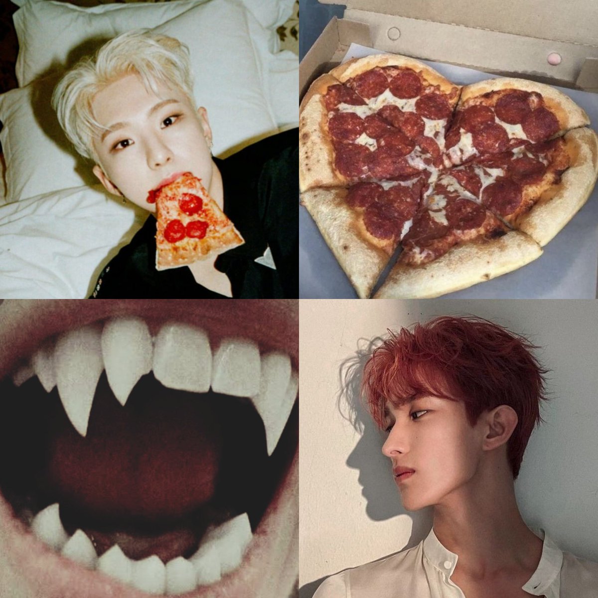 🍕 bite me, kiss me (eat me up)
🩸 seoksoon
🍕 explicit
🩸 vampires &amp; pizza delivery boys
🍕 3.5k
🩸 written for <a href="/ss_fireball/">☄️ seoksoon fic fest</a>

archiveofourown.org/works/47839393