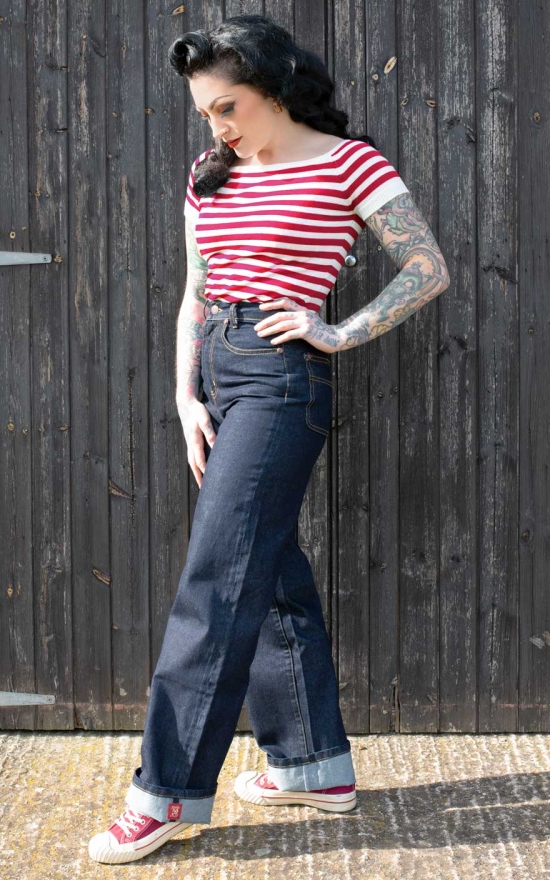 GRclothing's tweet photo. Sunny knitwear
White, striped and cool kniwear by Rumble 59.
#knitwear #denim #rumble59 #pinup #vintage 
https://t.co/WmUlKdrsDx https://t.co/wJpYPN8Cml