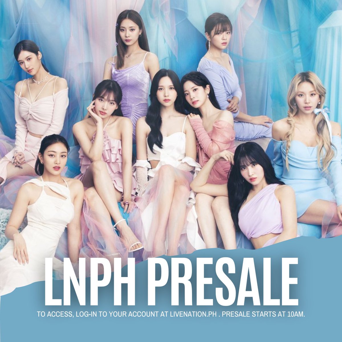 philconcerts's tweet photo. LNPH PRESALE for TWICE 5TH WORLD TOUR ‘READY TO BE’ in Bulacan starts at 10AM and ends at 11:59PM today, June 15 ✨

More info at https://t.co/F2sBI8tZBO

#TWICE_5TH_WORLD_TOUR_IN_BULACAN is happening on September 30 at the Philippine Arena.

@livenationph https://t.co/dYaci9uf3g