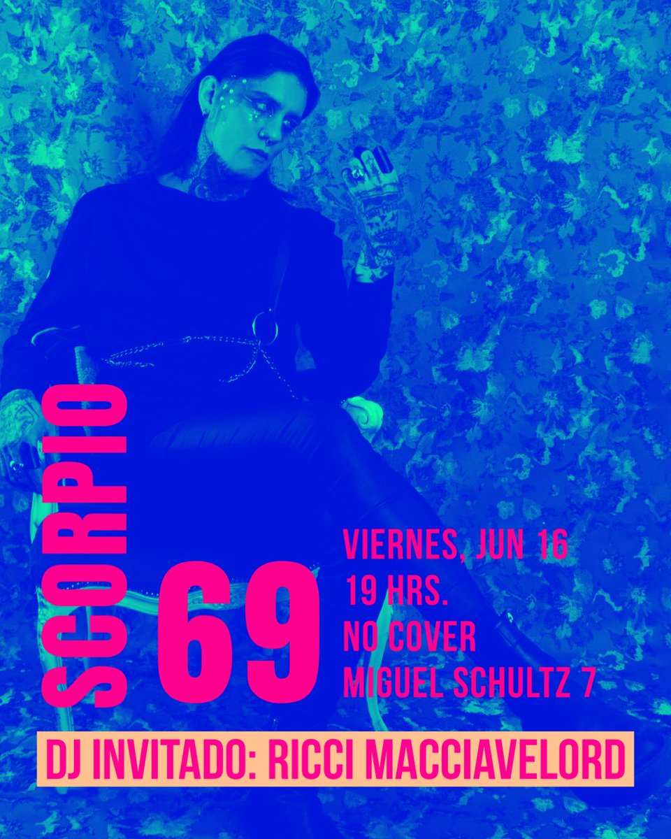 ¡El legendario @scorpio_seis_nueve llega a Indómita!  
Scorpio es ícono de las noches chilangas y llega a encender el Burger Social Club, junto con @riccimacciavelord .

Viernes, 16 Junio
A partir 19 H.
Miguel Schultz 7, Col. San Rafael 
WhatsApp 5573529678