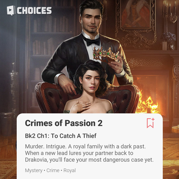 PlayChoices's tweet photo. Happy Wednesday! Crimes of Passion 2 is now viewable in the Choices library. 🎉 Who's on the edge of their seats?! 🙋‍♀️ Also... This book cover, hello?😍 https://t.co/WNmZgMEcEP