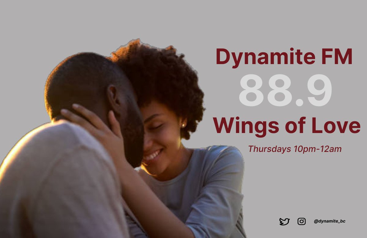 dynamite_fm's tweet photo. Tune in and share your thoughts as we discuss matters of the heart๐๐ฌโฅ๏ธ
#wingsoflove
#dynamitefm
#LoveIsland https://t.co/qHCbF9g2zN