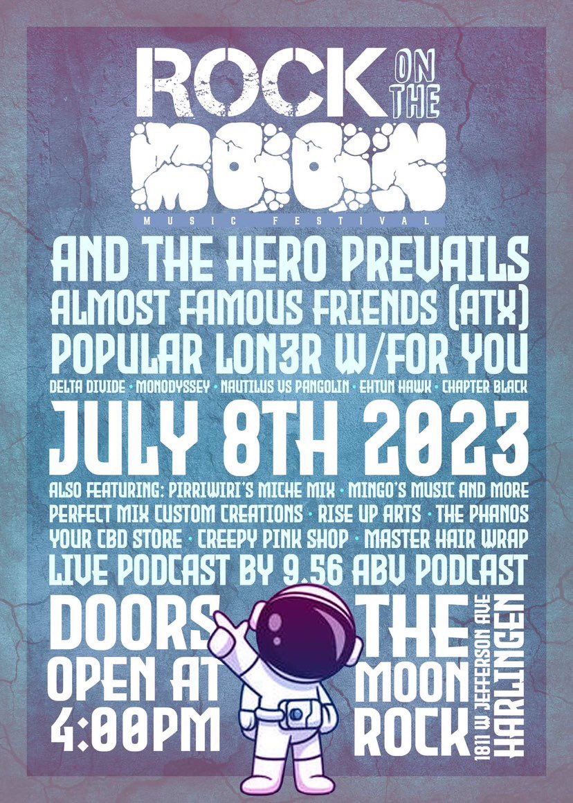 Got two shows coming up!

June 24 at Hop Sop 🍻 
July 8 at The Moon Rock ☄️