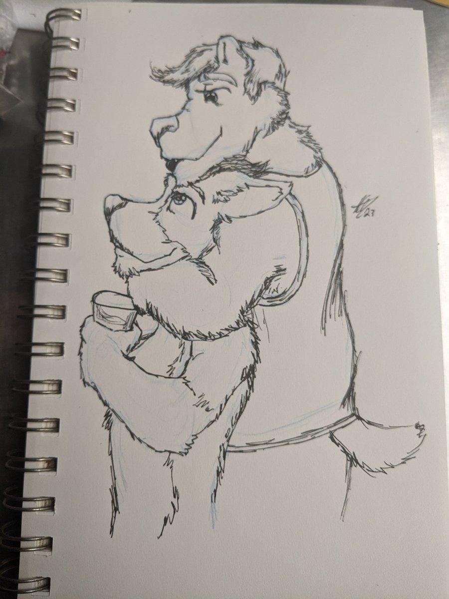 YevonScribbles's tweet photo. Comic Book Society drink and draw, I needed to draw some gay! https://t.co/8f4YxepvZM