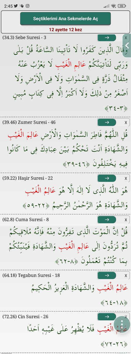 Sabanqul's tweet photo. ...
Sizin bilinçli öğrenmeniz için - لتعلموا
El Leh öğreniyor {öğrenir} - الله يعلم
Kastedilen #Semeveet içinde olmadığını - ما فى السموات
Kastedilen #Earz içinde olmadığı dır -و ما فى الارض
Gerçekten de - وان
şeyin tümüne El Leh tir Aliym {ÖĞRETİCİ}‼️الله بكل شي عليم
-Maide/97 https://t.co/IdbVdgqlNz