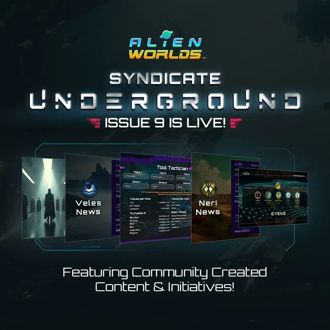 Discover #Naron's Custodians' support for Tool Tactician, an innovative tool for optimizing configurations. 

Explore further in Syndicate Underground #9: buff.ly/45QFJ6d. #AlienWorldsMetaverse