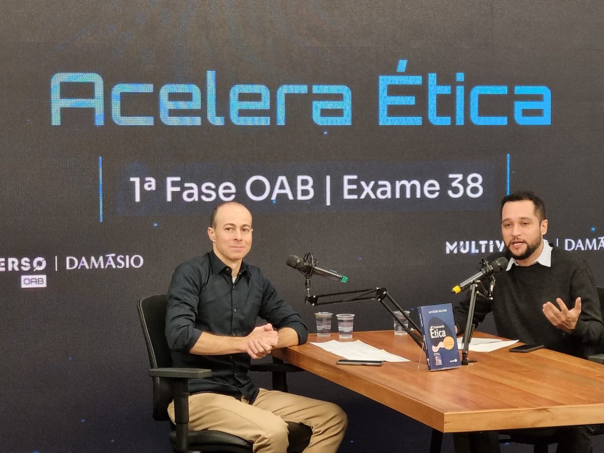 Hoje “aceleramos” os estudos sobre ética com o professor <a href="/alyssonrachid/">Alysson Rachid</a> para ficar mais perto da aprovação para a 1ª fase do exame da OAB.

#oab #examedaoab #examedeordem #1faseoab