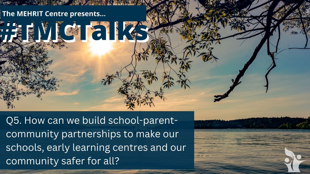 susanhopkins5's tweet image. Q5. How can we build school-parent-community partnerships to make our schools, early learning centres and our community safer for all? #TMCTalks #SelfReg #Safe