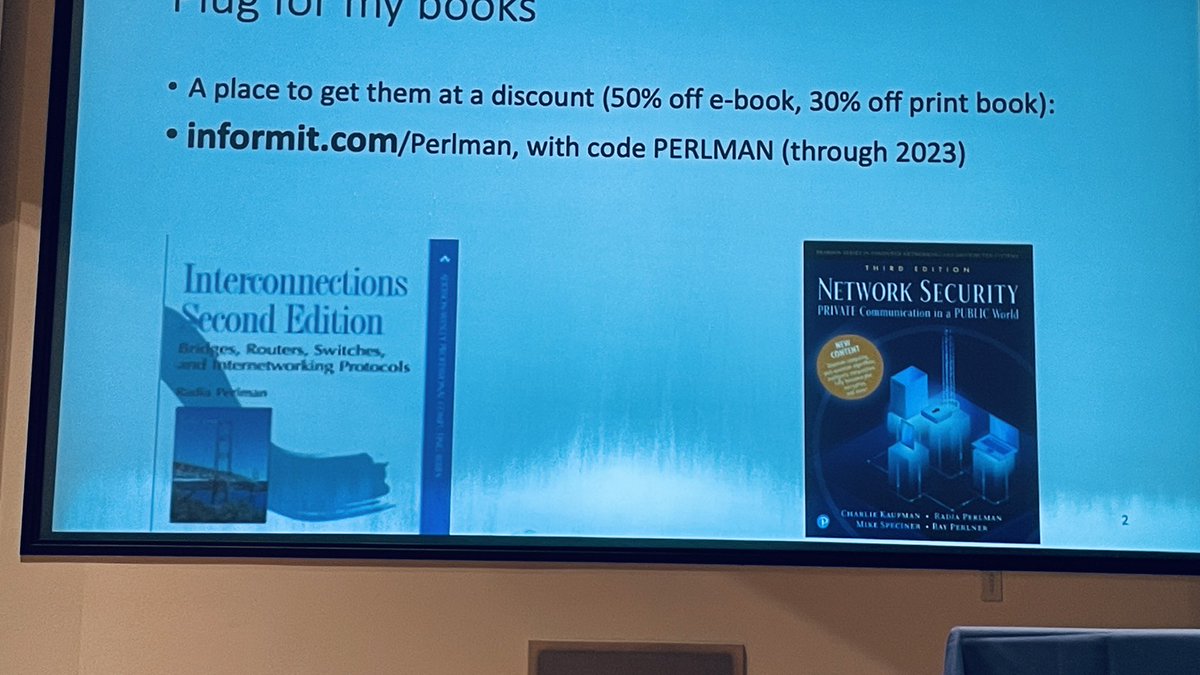 PacketDetective's tweet image. Radia is reading the intro from her new #crypto book. I am in #geekette heaven! #madrespect at #sf23us