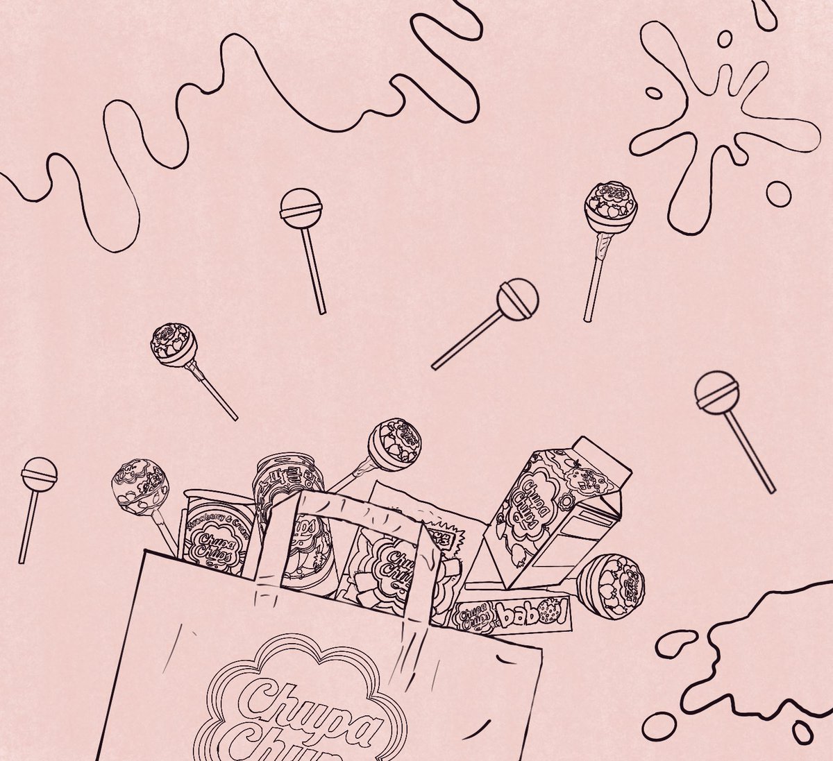 wikesum's tweet photo. #chupachups #art #artwork #illustlation #Procreate #draw #drawing #lollipoptwt #sweet #candies #beginner #design https://t.co/7BOK0DR3Dr