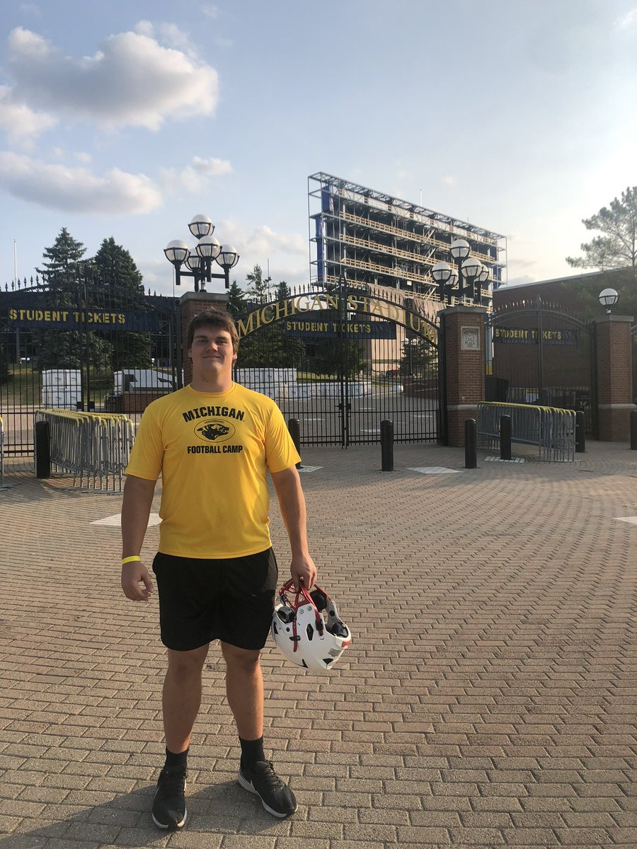 Tyler Merrill (@bigoak2026) on Twitter photo After an awesome camp, and a great conversation with <a href="/Coach_SMoore/">Sherrone Moore</a> , I am blessed to say I have EARNED a scholarship offer from <a href="/UMichFootball/">Michigan Football</a> . <a href="/coachoswalt/">J Oswalt</a> <a href="/CVHS_Football/">Cumberland Valley Football</a> <a href="/CVSDeagles/">CVSD Athletics</a> <a href="/acasale46/">Andy Casale</a> <a href="/Coach_Astorino/">Matt Astorino</a> <a href="/JoeGazza/">Joe Gazza</a> <a href="/EdOBrienCFB/">EdOBrienCFB</a> <a href="/CoachJim4UM/">Coach Harbaugh</a> After an awesome camp, and a great conversation with <a href="/Coach_SMoore/">Sherrone Moore</a> , I am blessed to say I have EARNED a scholarship offer from <a href="/UMichFootball/">Michigan Football</a> . <a href="/coachoswalt/">J Oswalt</a> <a href="/CVHS_Football/">Cumberland Valley Football</a> <a href="/CVSDeagles/">CVSD Athletics</a> <a href="/acasale46/">Andy Casale</a> <a href="/Coach_Astorino/">Matt Astorino</a> <a href="/JoeGazza/">Joe Gazza</a> <a href="/EdOBrienCFB/">EdOBrienCFB</a> <a href="/CoachJim4UM/">Coach Harbaugh</a>