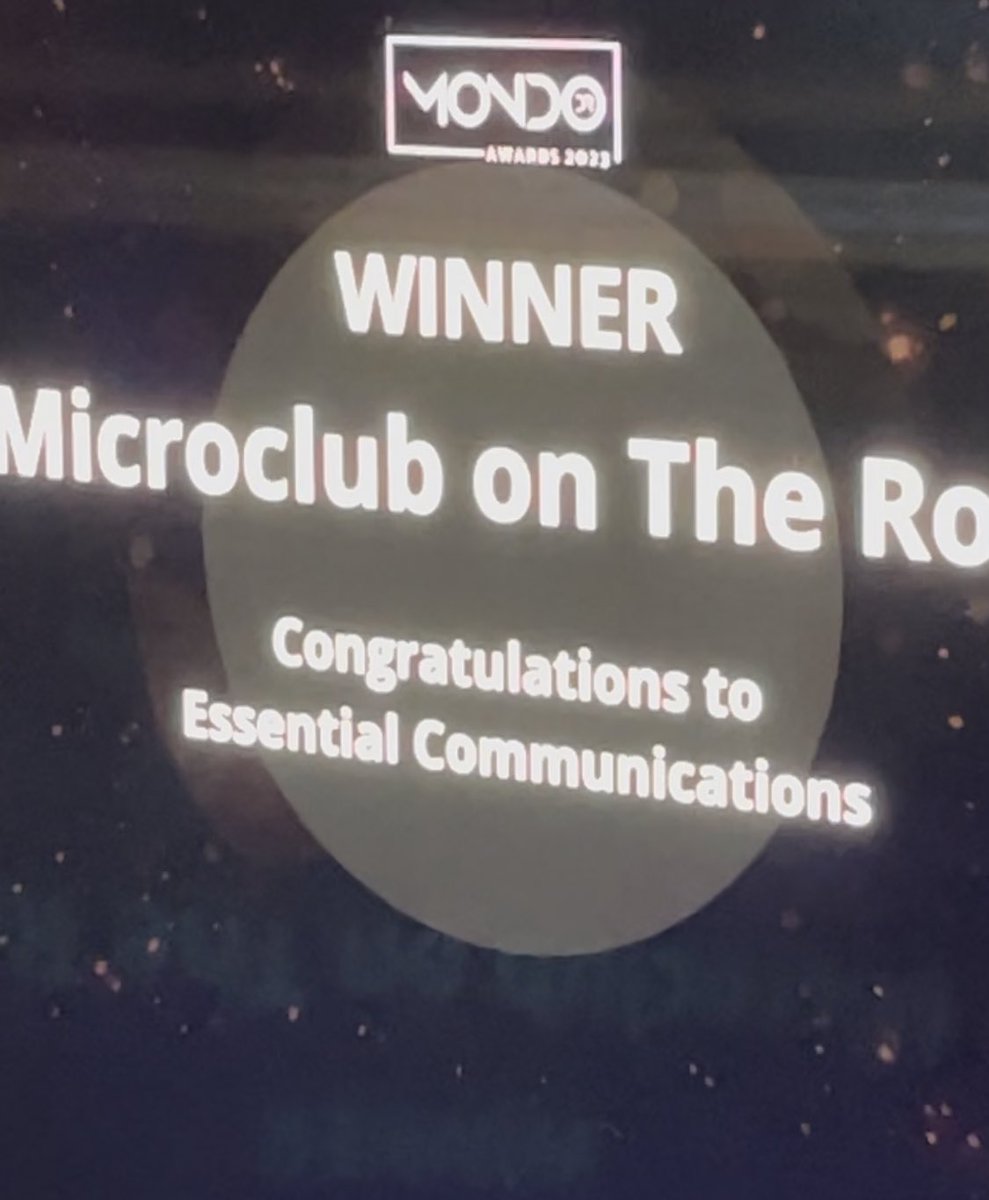 YourAVPro's tweet photo. #Winning #MondoAwards @EssComm 
Best Nightclub. 👏🏻👏🏻👏🏻
#InfoComm23 https://t.co/PxWoLI4Nni