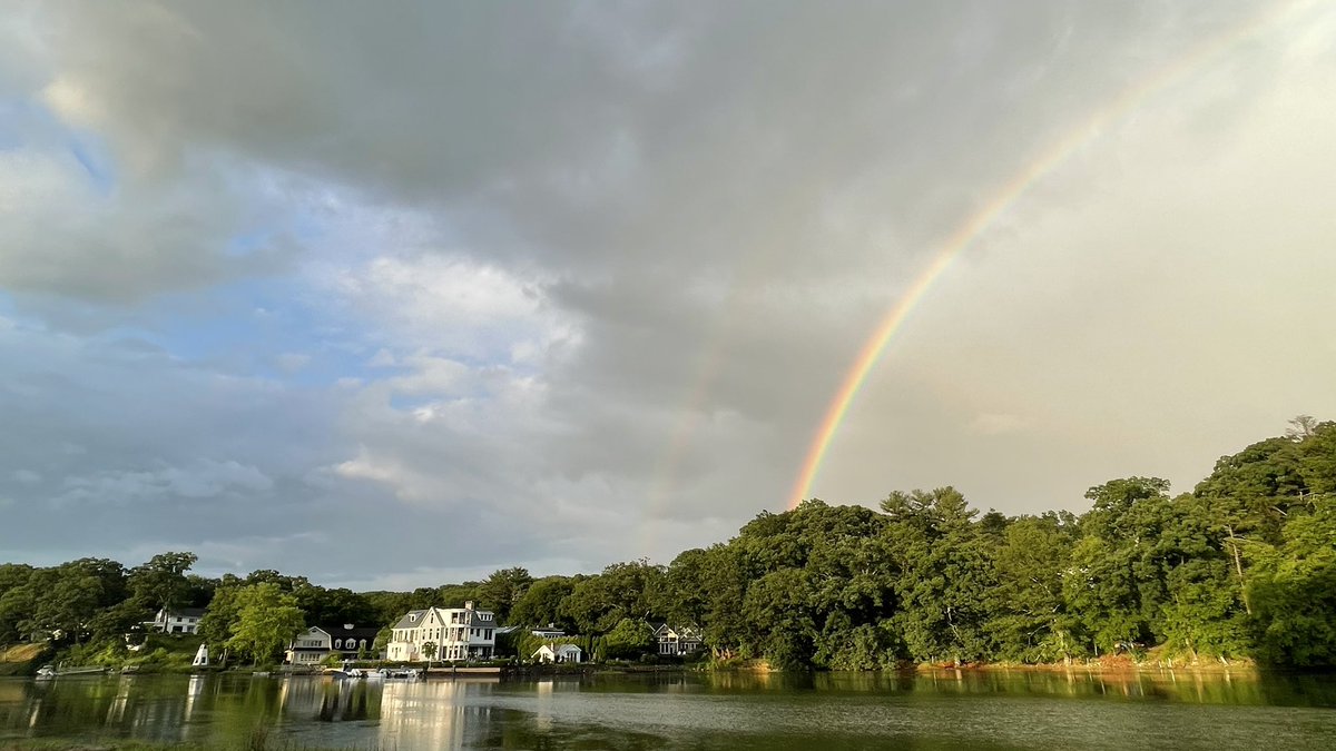 Beautiful and colorful scenes over the last half hour along the Saugatuck River in Westport, as a thunderstorm moved away from the area towards the east.

Glorious end to what has been a rather stormy day across the Nutmeg State. #CTwx #StormHour