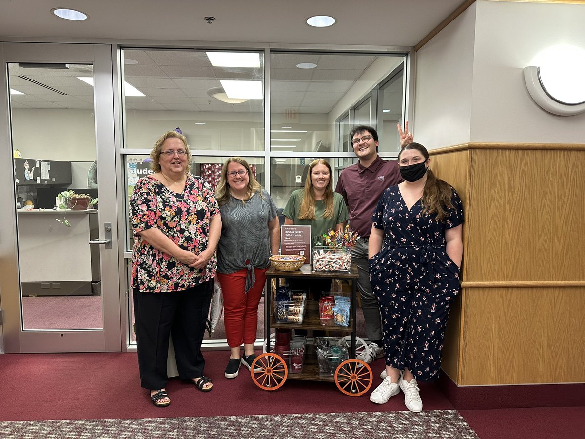 Student Engagement (@mostateose) on Twitter photo Thanks HR for bringing the snack cart to the <a href="/MSU_PSU/">Plaster Student Union</a> for Staff Appreciation! Thanks HR for bringing the snack cart to the <a href="/MSU_PSU/">Plaster Student Union</a> for Staff Appreciation!