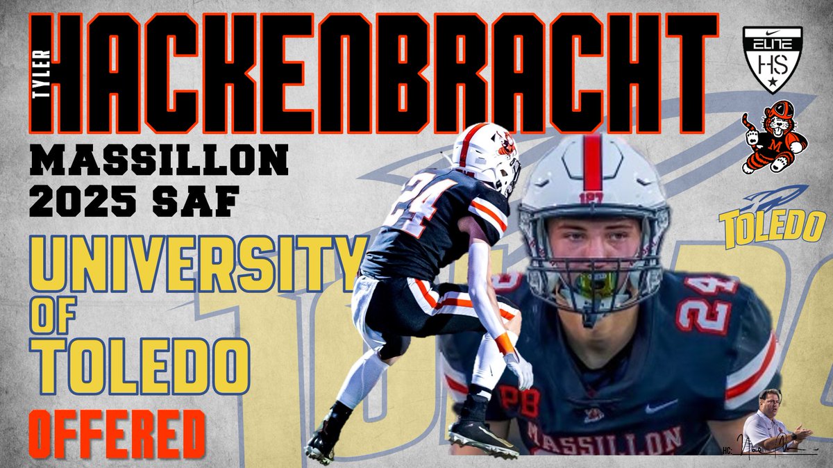 CoachNMoore's tweet photo. Congrats to @tylerhackenbra1 on the offer from @ToledoFB #thereisonlyONE https://t.co/LrmORrqc7U