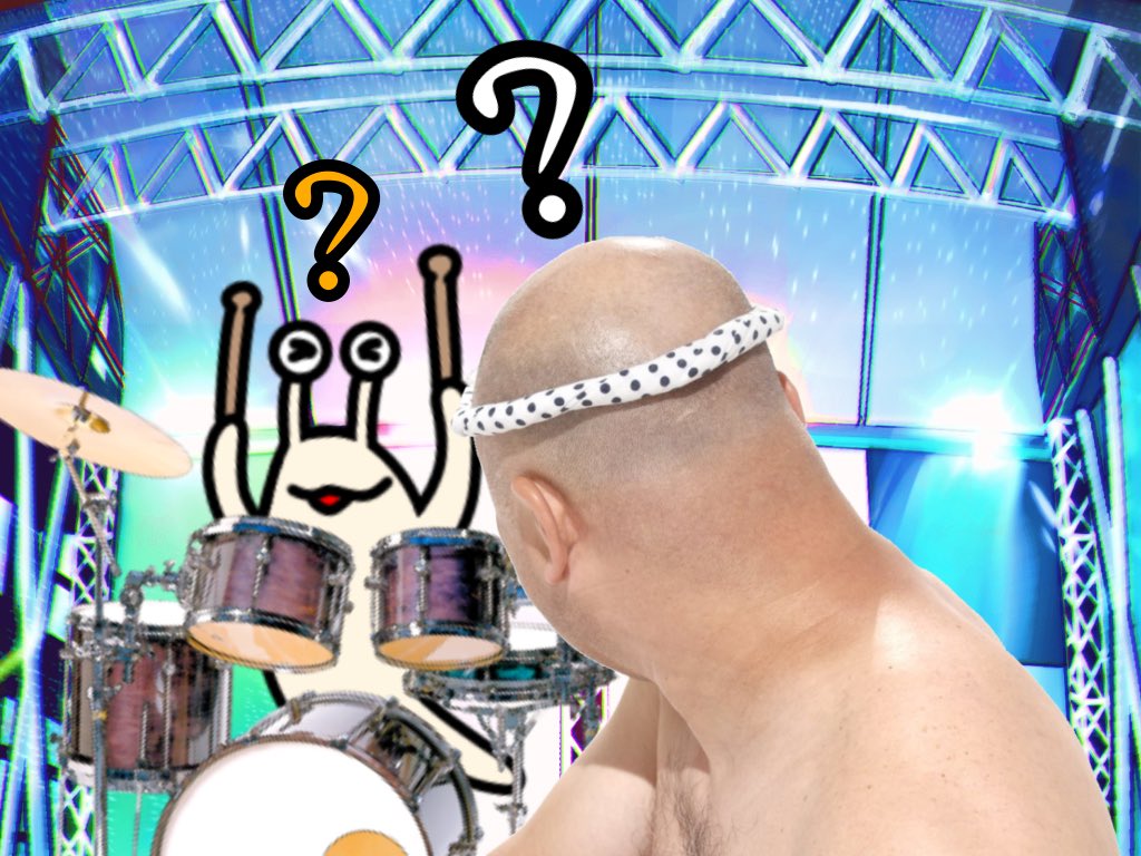 drutsumuri's tweet photo. ボーカルの合図で始まると思ってたドラマーと、ドラムの合図で始まると思ってたボーカル https://t.co/jkAxEusI52