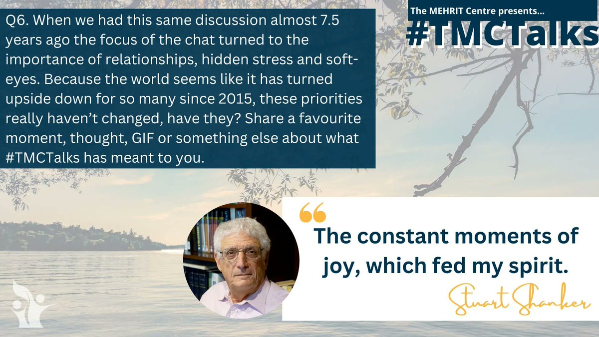 Self_Reg's tweet image. #TMCTalks
&quot;The constant moments of joy, which fed my spirit.&quot; @StuartShanker