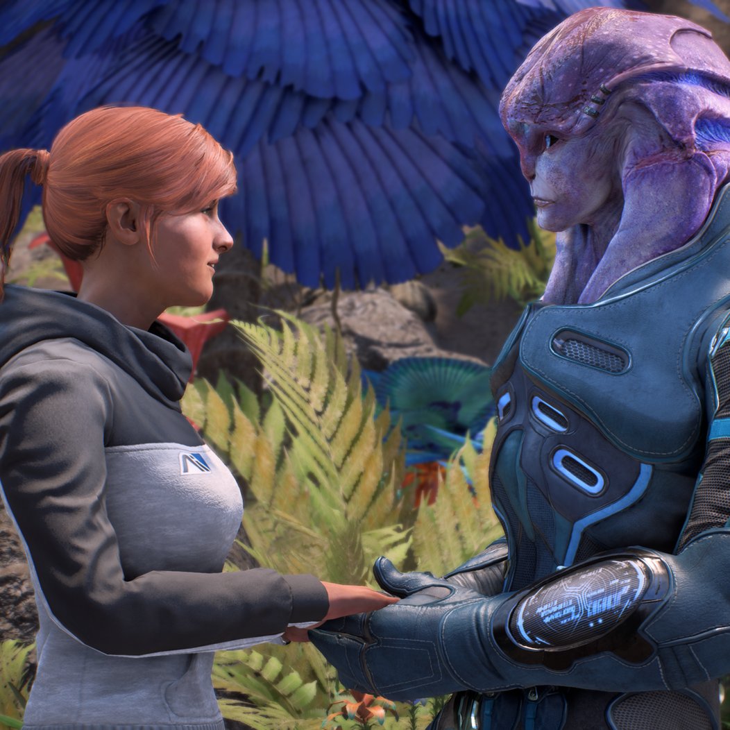 fiannan's tweet photo. The ship                                   The shipper

#MassEffectAndromeda #Rydaal https://t.co/HhmMiW5TaS