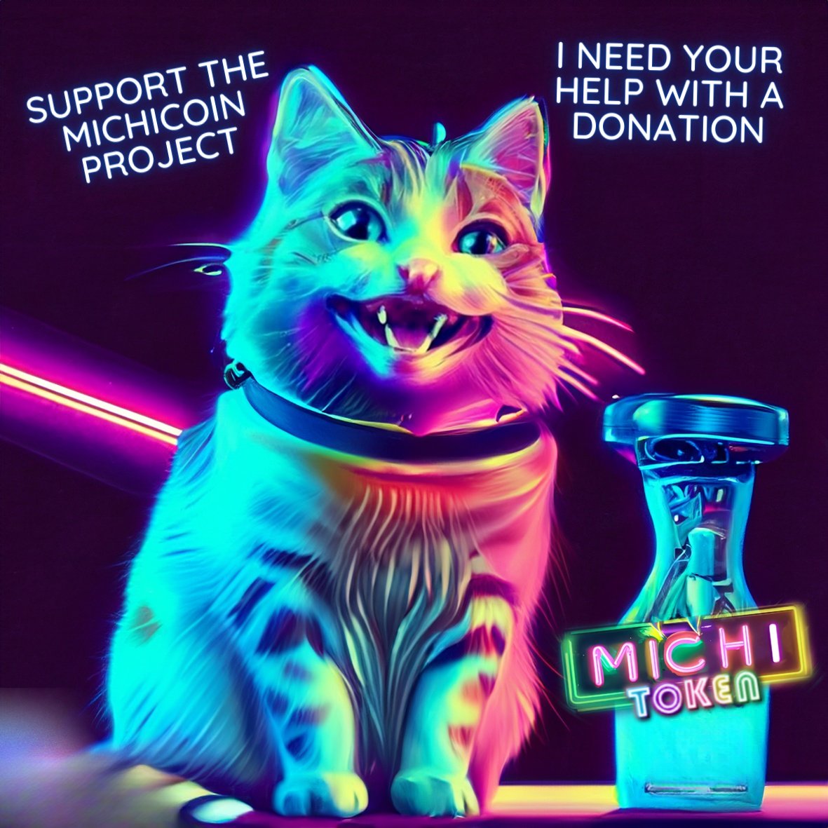 🙌 Join us and support the Michi Coin project! 💕🐾 Your generosity can make a difference in the lives of cats. 🐱💖 Make your donation through this address: 0x8058009713B3C47A704f2E26d49424814f48AF8c. Every contribution counts! Thank you for your support! 🚀😺💎 #MichiCoinDonate