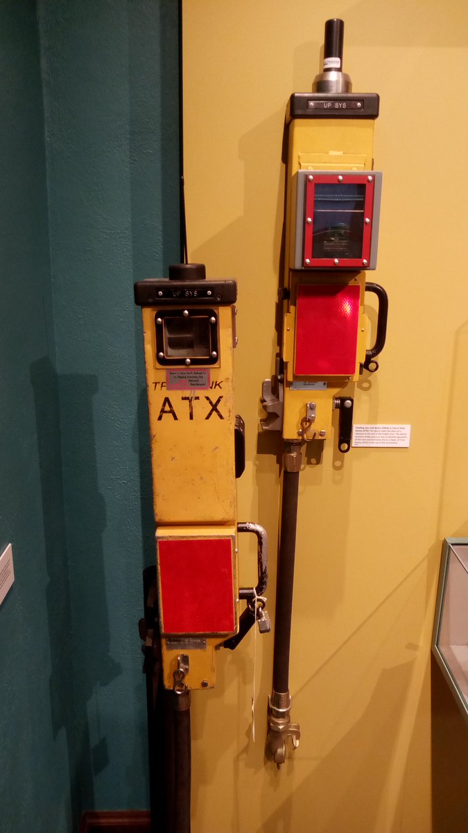 UPRRMuseum's tweet photo. This week is #IowaMuseumWeek! As a museum, artifacts are crucial in sharing Union Pacific’s story. This photograph shows an End of Train (EOT) device that we have on display in our Building America Exhibit. The EOT device replaced the Caboose in 1984. https://t.co/Mr8sQ81utS