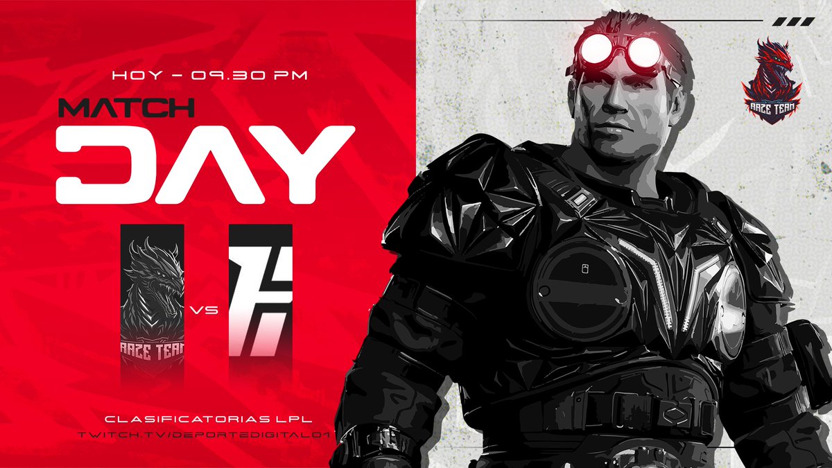 🔴⚪️ Buenas tardes gente!!  
Hoy tenemos una cita en LPL, Nuestro roster #ALPHA buscará llevarse la victoria en un Match de Clasificación ante <a href="/TokioHoonigans/">HOONIGANS</a>

@Axyz6od
@idroxzxi
<a href="/DiegoDahak/">Diego</a>
#AANPDark
<a href="/JZabdiiellR/">RzT Hunterk</a> 
 
<a href="/DeporteDigitalH/">Deporte Digital 01</a> 
Esperamos su apoyo ❤️