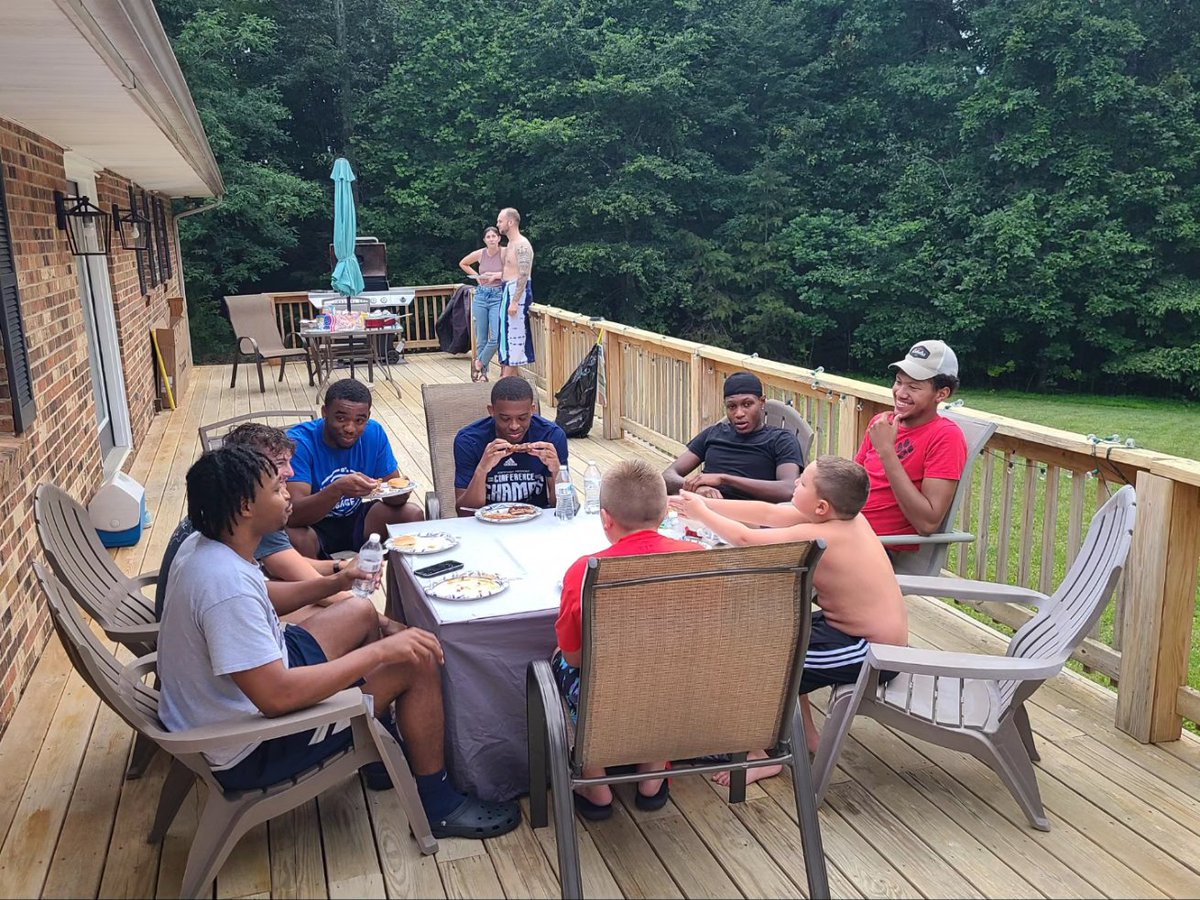 AverettMBB's tweet image. Family BBQ!! Pool time and a big time wiffle ball game.