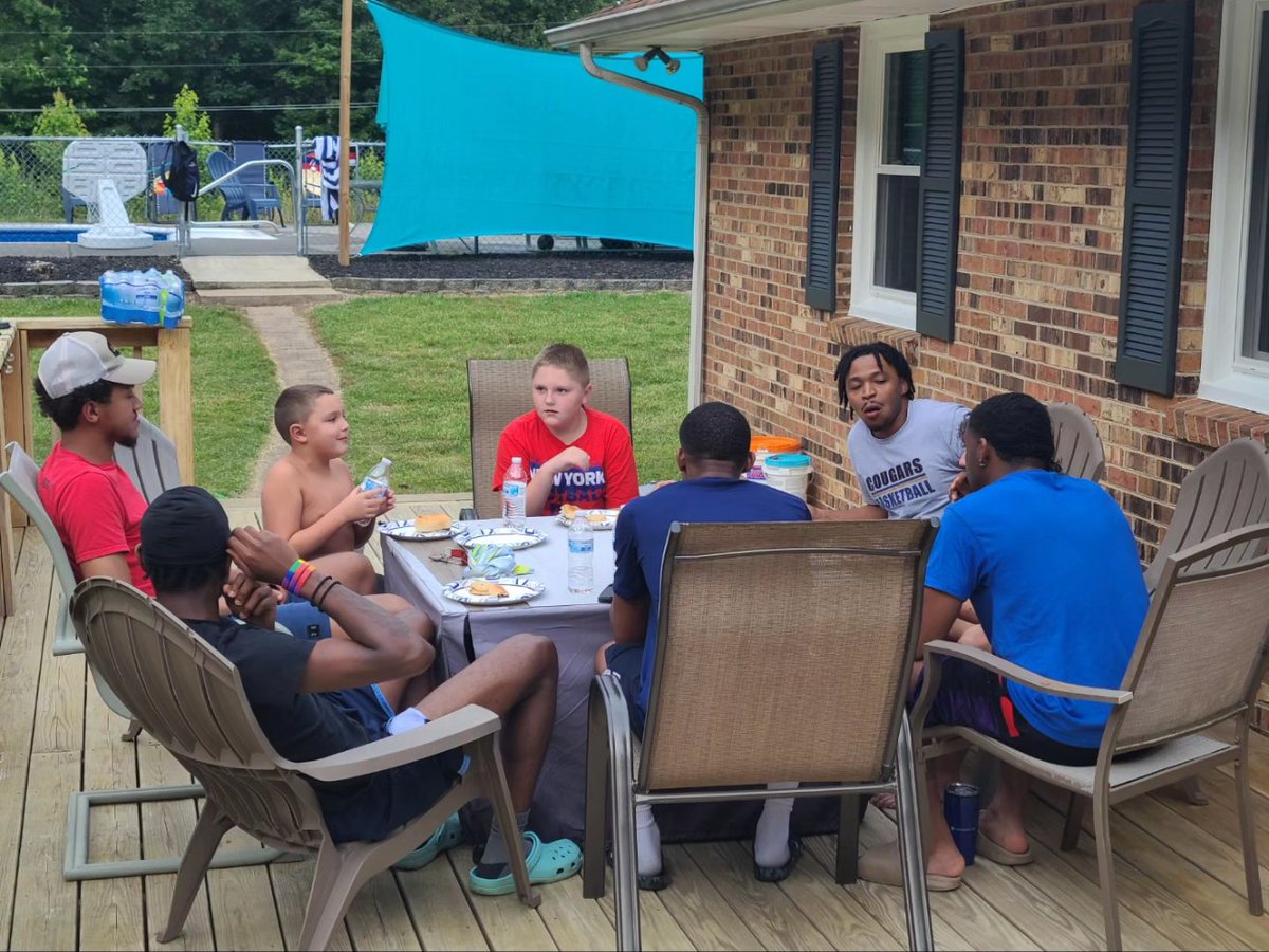 AverettMBB's tweet image. Family BBQ!! Pool time and a big time wiffle ball game.