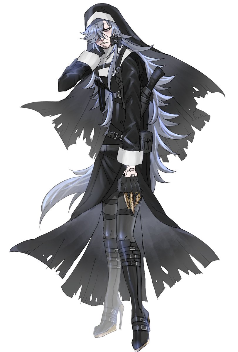 #ローレスあおつき区

ヒム
神っぽい認定した人を殺す(カリスマだったり、誰かにとっての神たり得る存在)シスターの格好をしたシリアルキラー。
基本ダウナーだが、推し(神)に会った時と殺る時だけは異様にテンションが高い。
身長が高い事がコンプレックスで、そのことをイジってくる人には殺意が高い 
