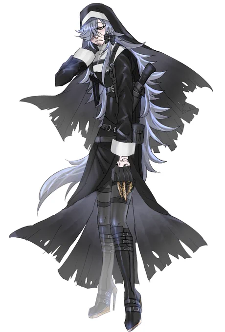 #ローレスあおつき区

ヒム
神っぽい認定した人を殺す(カリスマだったり、誰かにとっての神たり得る存在)シスターの格好をしたシリアルキラー。
基本ダウナーだが、推し(神)に会った時と殺る時だけは異様にテンションが高い。
身長が高い事がコンプレックスで、そのことをイジってくる人には殺意が高い 