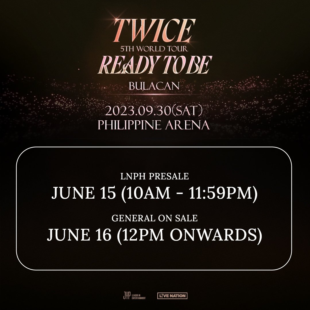 quetix4u's tweet photo. wts lfb ph ticketing assistance

We are offering ticketing assistance for #TWICE_5TH_WORLD_TOUR in BULACAN

- will use your smtickets acc
- low qn
- with minimal fees
- check proofs on pinned
dm if interested 💌
#TWICE_5TH_WORLD_TOUR
#ReadyToBeManila #ReadyToBe
#ReadyToBe_Bulacan https://t.co/UVT1kqgWXc