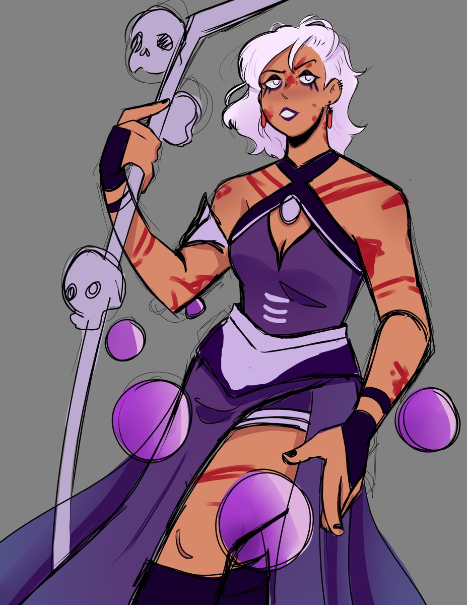 TinyFoxArt's tweet photo. Turned my OC Belamira into my Sorcerer on #DiablolV too bad I can't make her skin red in the game the way I designed her but that's okie <3 https://t.co/sfebYQmIAv