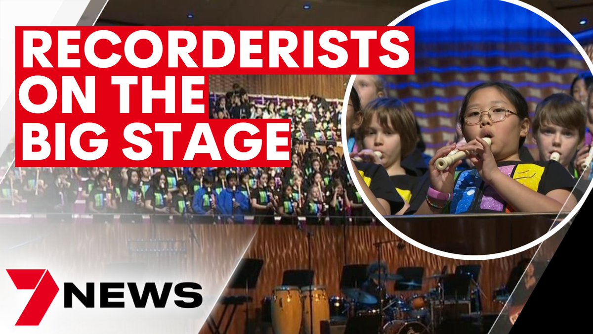 7NewsSydney's tweet photo. For some parents it can sound like an instrument of torture. But the much maligned recorder is taking centre stage at the @SydOperaHouse this week with hundreds of youngsters from across the state coming together to make beautiful music. https://t.co/nWlrql5N1J #7NEWS https://t.co/uRkwV56P8H