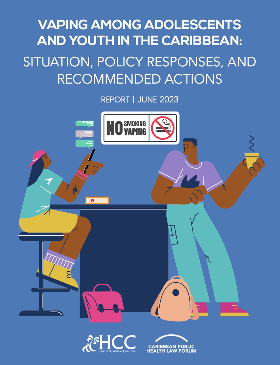 maishahutton's tweet photo. Very proud of this new @HealthCaribbean report on vaping amongst youth in the Caribbean. As the mom of two boys (teen/tween) I know this issue is real and our policymakers need to step up and prioritise policy action. 🙏   @PAHOCaribbean. https://t.co/z9DkBY75Z4 https://t.co/vYkvGvV9fH