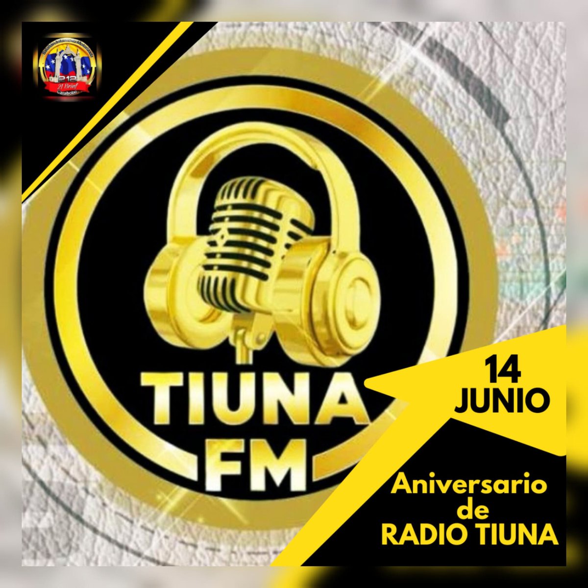 #Efeméride. Desde el #212BIMCARABOBO felicitamos a los hermanos de @radiotiuna por estar de aniversario 🙏