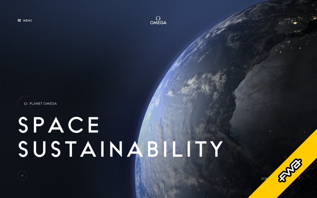 FWA of the day 15 June 2023: Omega space Sustainability  thefwa.com/cases/omega-sp… by Immersive Garden, Reflet Communication #FOTD #thefwa