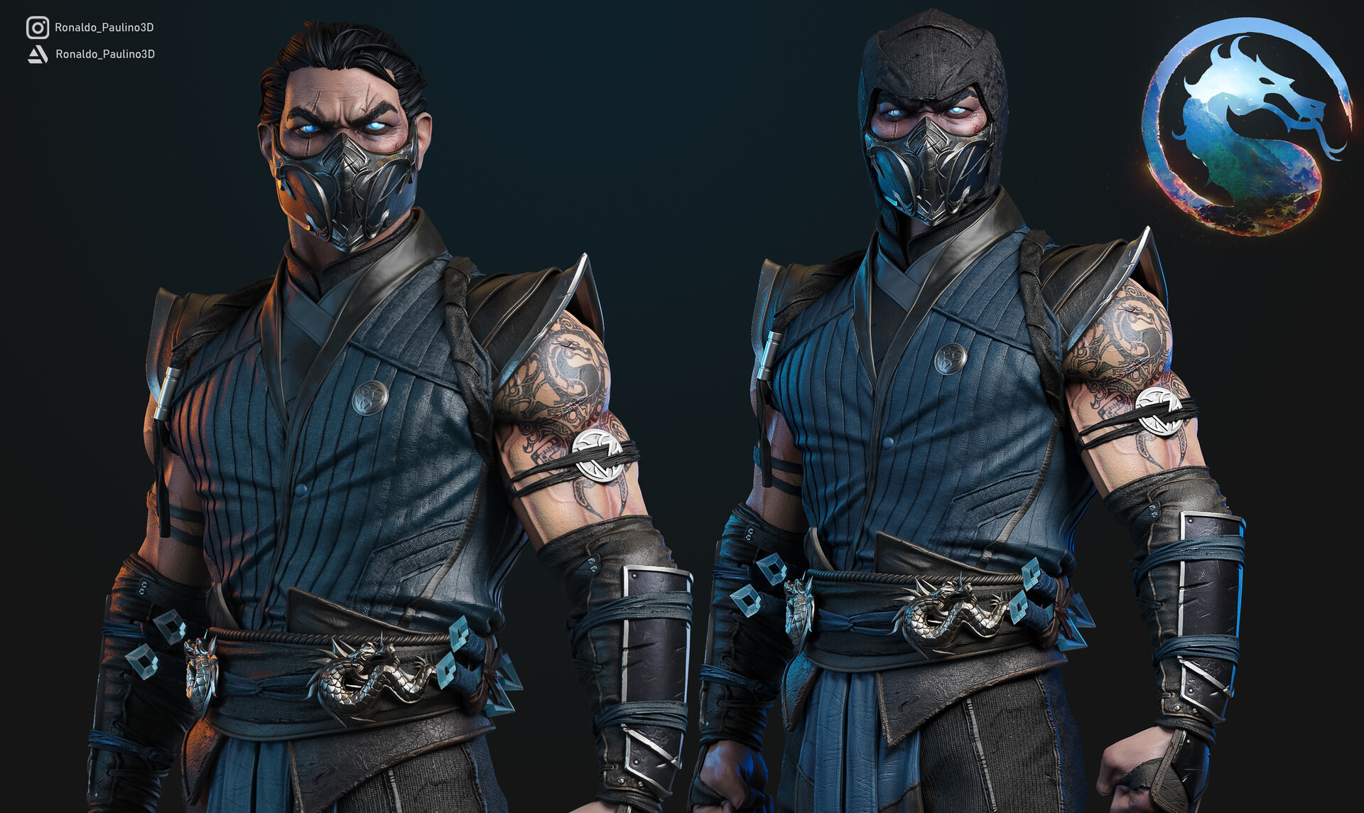 ArtStation - sub-zero mortal kombat 12