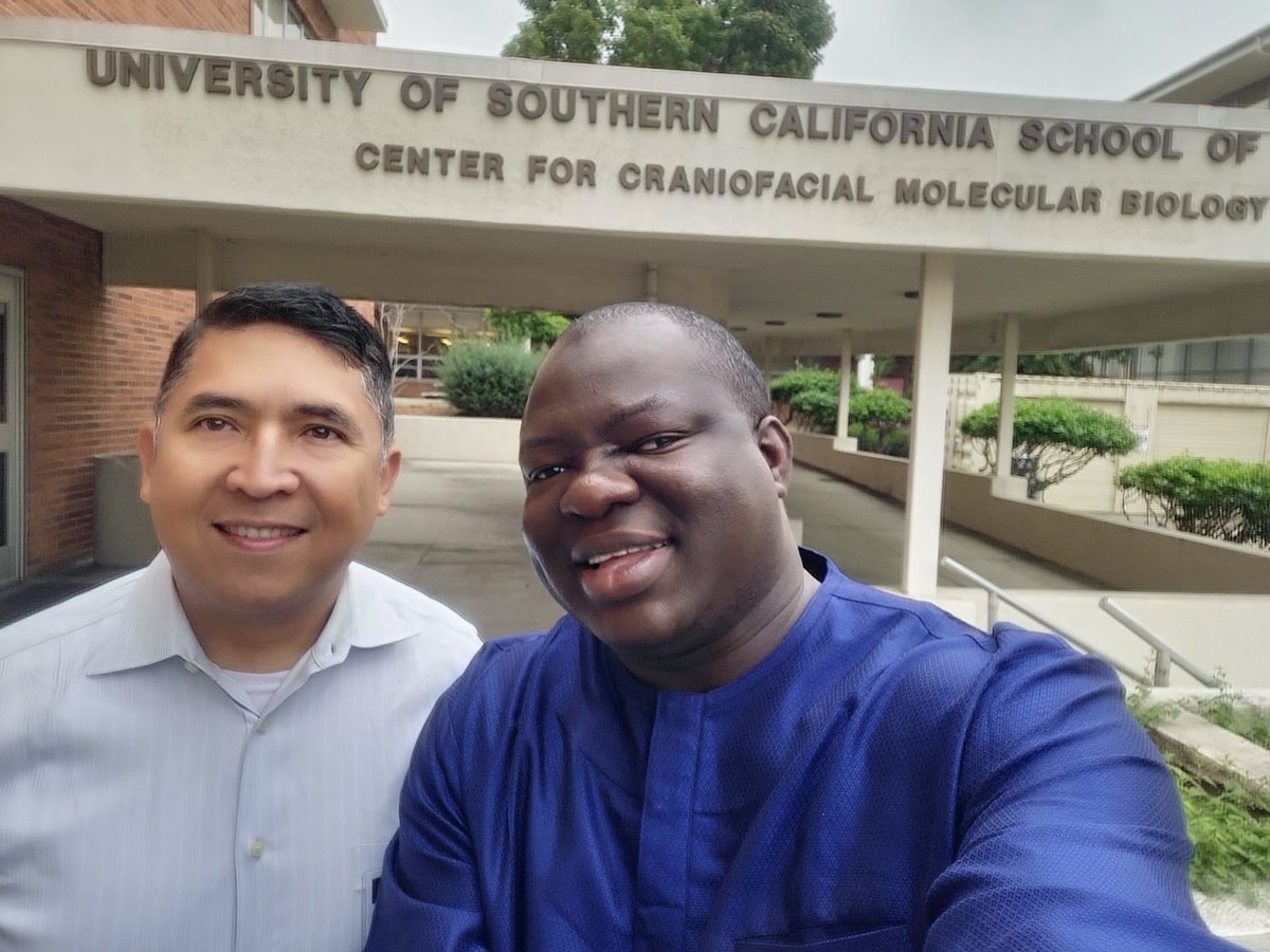 AButali12's tweet image. Pedro and I in 2011 and 2023. It was nice catching up with him and other colleagues at the 2023 FaceBase meeting at the USC, Los Angeles, California.  #FaceBase