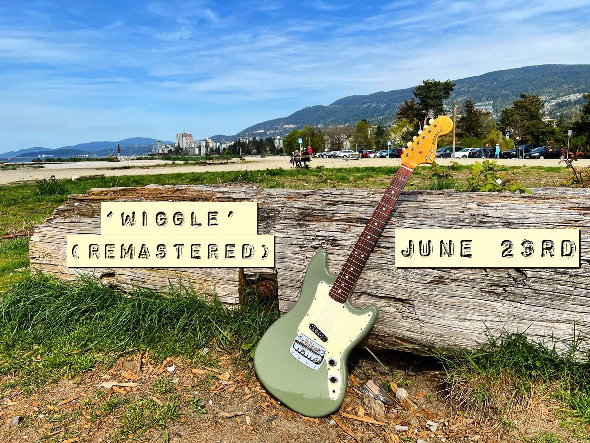 A Fender Bronco takes in the ocean breeze in West Van on a late Spring day. The start of summer sees the release of ‘Wiggle’ 💃 (remastered) on June 23rd. The most recent tracks stream on @youtubemusic:

📻: music.youtube.com/channel/UCjMqy…

#newrocknroll #vintageguitars #vancouvermusic