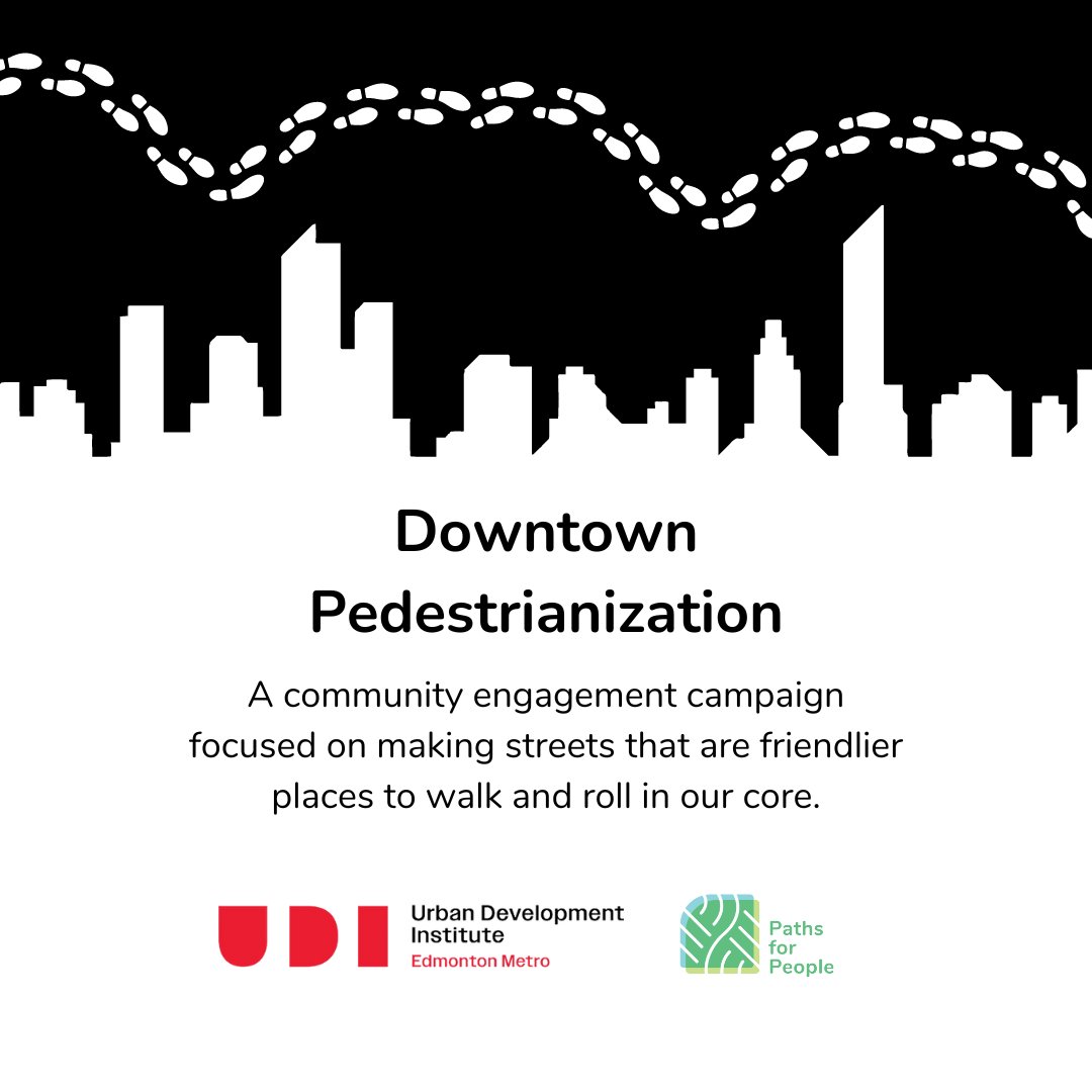 Shape our advocacy! We're working with groups in Edmonton's core to develop community-driven strategies that make walking and rolling downtown a better experience. Filling out this 5-minute survey helps inform our ideas. #yegwalk #yegcc #yegdt

Link here - docs.google.com/forms/d/e/1FAI…