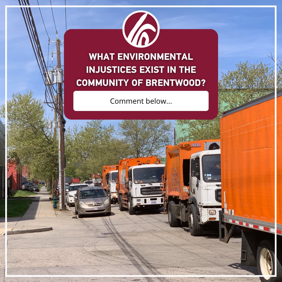 What environmental injustices exist in the community of Brentwood? What issues exist in your community that we should know about? Comment below! #EnvironmentalInjustice #Brentwood #Ward5 #EnvironmentalJustice