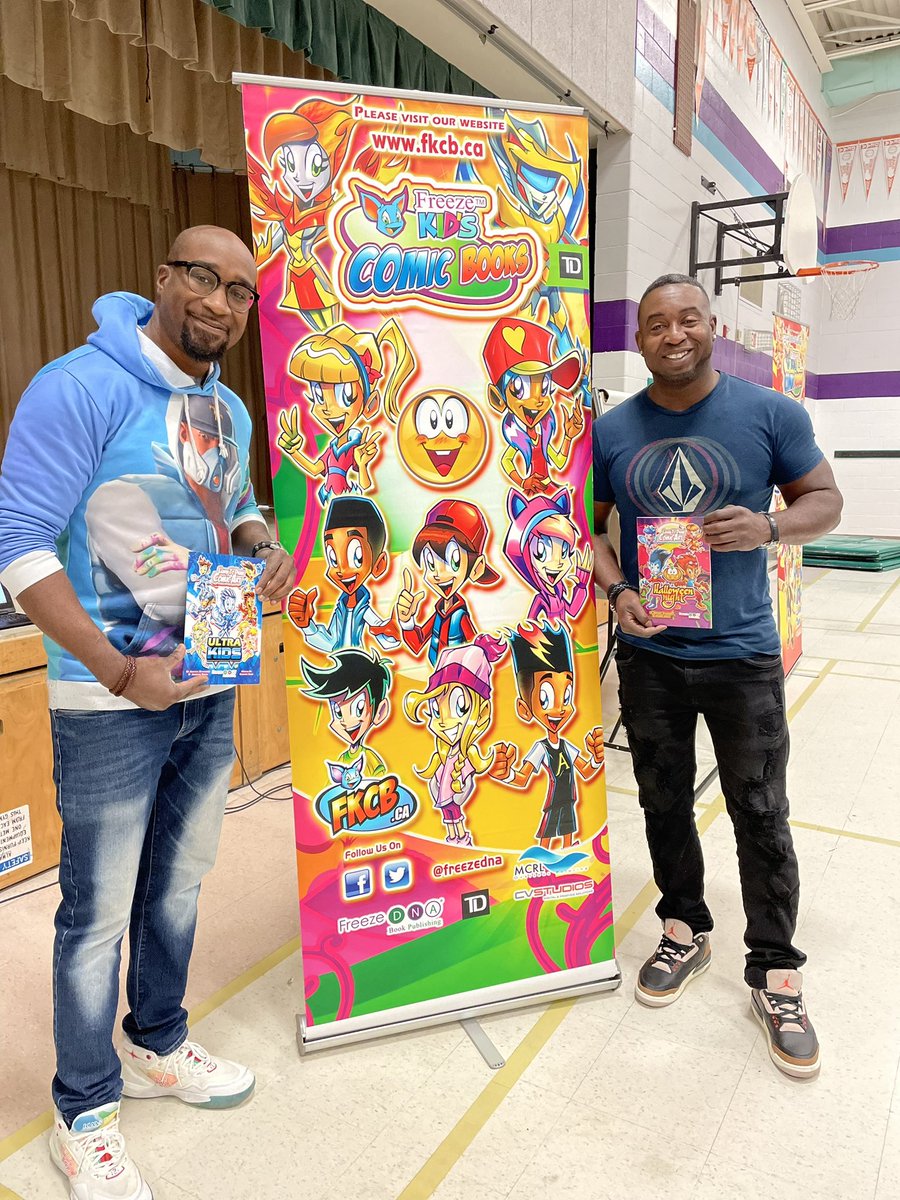 Today at Ormiston we had <a href="/freezedna/">Freeze DNA Book Publishing</a> 
show us how with just a few steps you can make a work of art! Freeze teaches kids comic art and is an interactive workshop!! You want them in your schools!@DDSBSchools