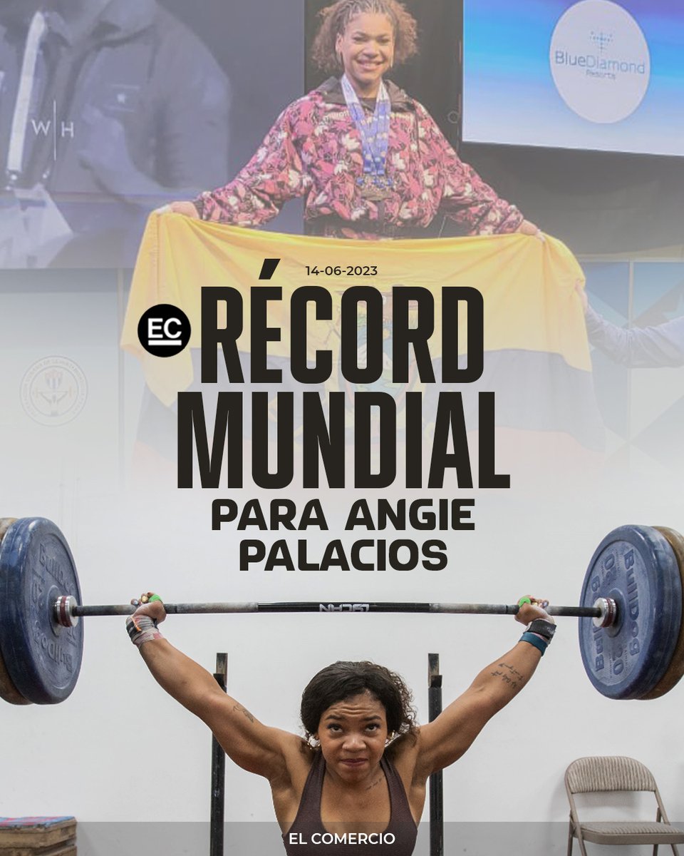 elcomerciocom's tweet photo. ¡ECUATORIANA GIGANTE! 🏋🏾‍♀️🇪🇨👏🏽

Con récord mundial, la pesista Angie Palacios se clasifica a los Juegos Olímpicos #París2024 » https://t.co/93iAPpuSc4 https://t.co/HlQYFYHFYr
