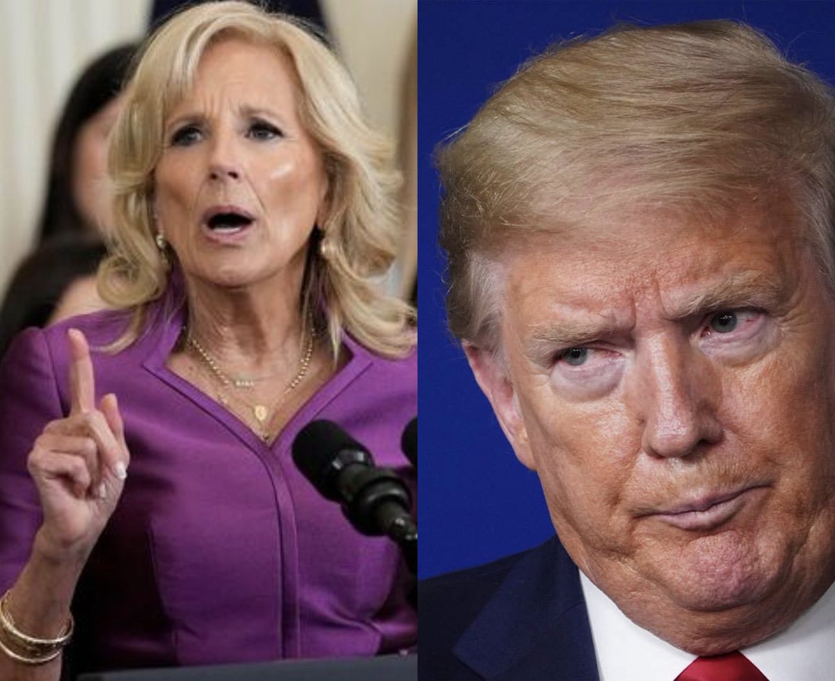 OccupyDemocrats's tweet image. BREAKING: In a fiery speech, First Lady Dr. Jill Biden blasts Trump over his federal indictment, calls out EVERY Republican who is still defending him. 

While President Biden has chosen to stay silent on Trump’s indictment, First Lady Dr. Jill Biden took of the gloves, declaring…