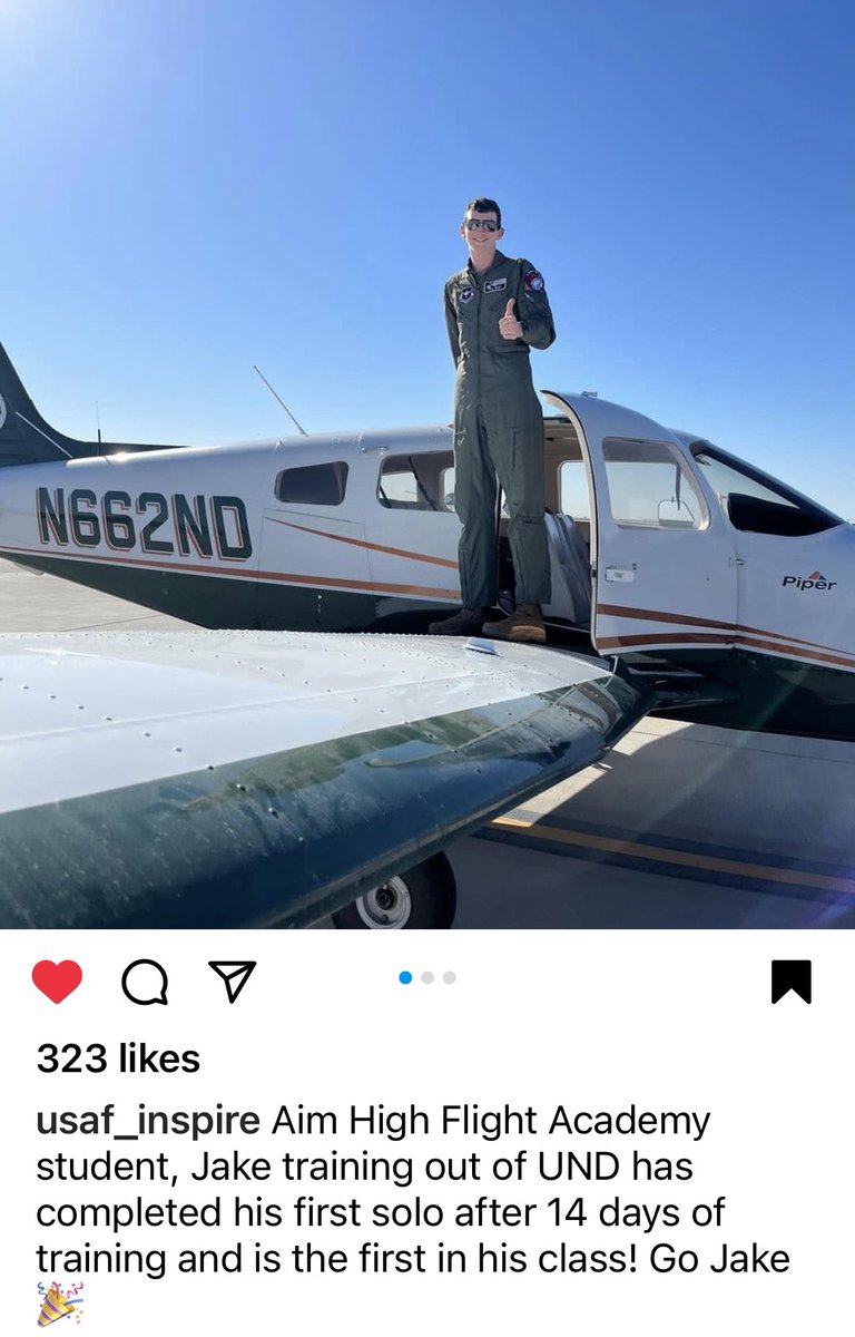 Very proud of our son! First solo flight this morning! <a href="/tarahrbacek/">Tara Hrbacek</a> <a href="/JakeHrbacek/">Jake Hrbacek</a>