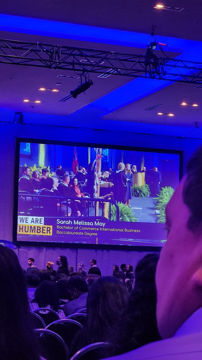 She did a thing! Congrats Sarah on finally getting a chance at crossing the stage. #HumberGrad