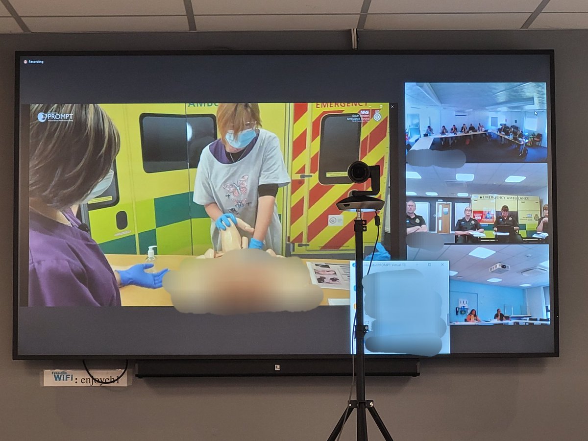 promptmaternity's tweet photo. Thank you to @SWASFT_LandD along with all the fabulous teams of paramedics & midwives from @EMASNHSTrust & @swasFT who attended another great T3 day, talking all things Pre-Hospital PROMPT 🚑 #teamsthattraintogetherworktogether
#multiprofessionalworking https://t.co/kOUkjn5BSL