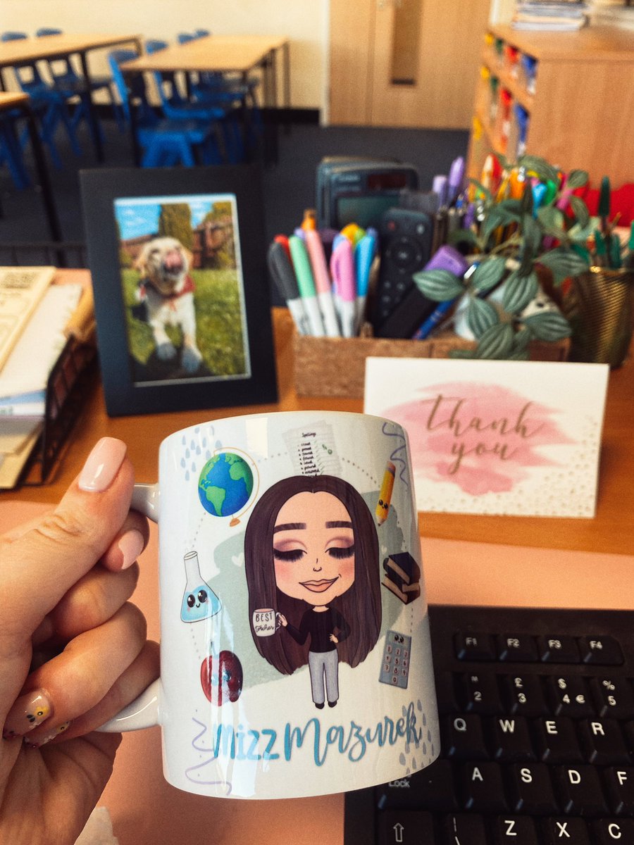 missmazmaths's tweet photo. You’ll now find me drinking from this mug for the foreseeable future 🙏🏼 #1styearteacher https://t.co/z8y7d0kHwF