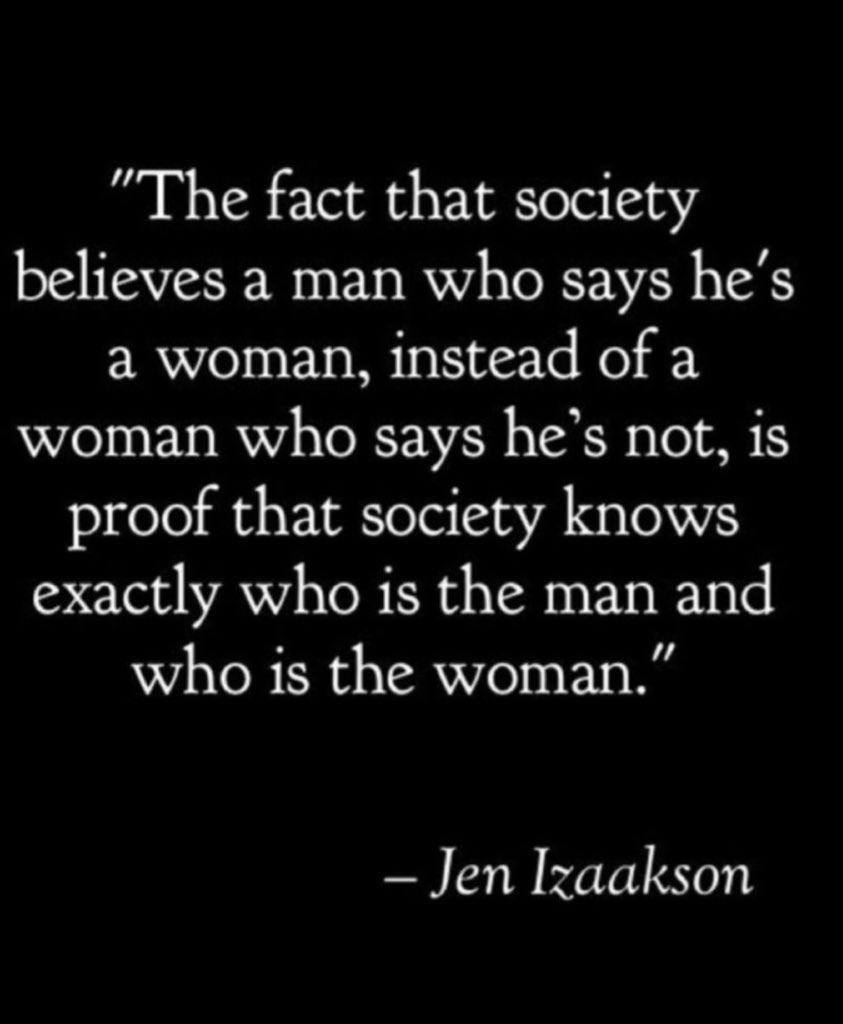 100% truth! #TransWomenAreConMen #twam #WomanFace #adulthumanfemale #SaveWomensSports #LeaveTheKidsAlone #LGBWithoutTheT