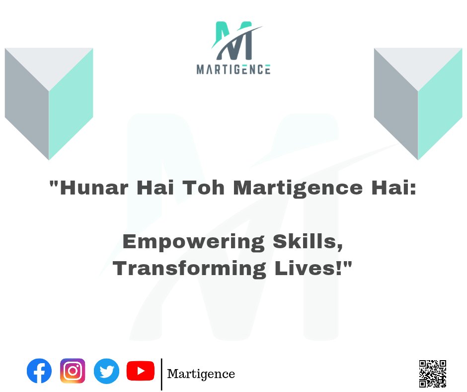 'Hunar Hai Toh Martigence Hai:

Empowering Skills, 
Transforming Lives! '

#MakeInIndia #Startup #ProfessionalService #QualityService #ComingSoon